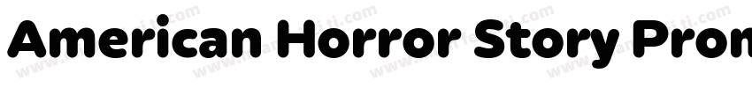 American Horror Story Promo字体转换